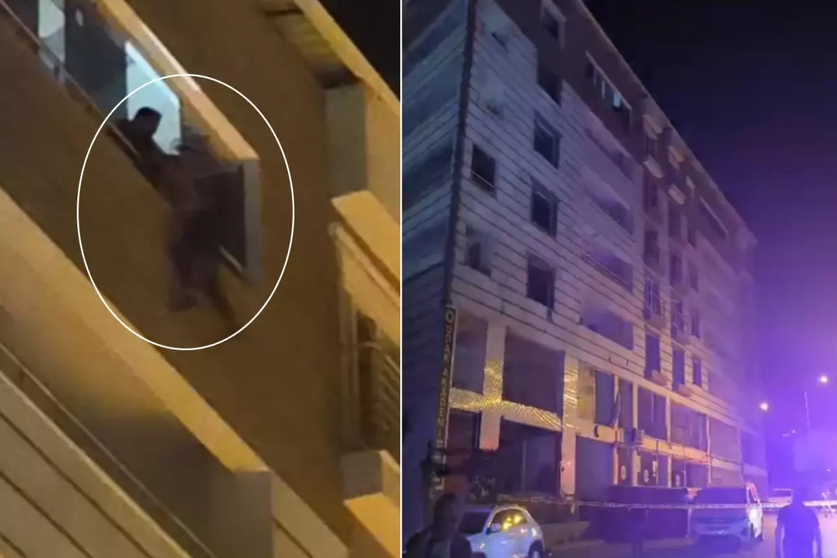Kaza yaptıktan sonra babasına kızıp 6. kata çıktı