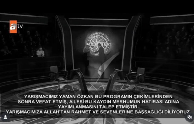 Kim Milyoner Olmak İster yarışmasında acı kayıp! Yayın sonrası hayatını kaybetti