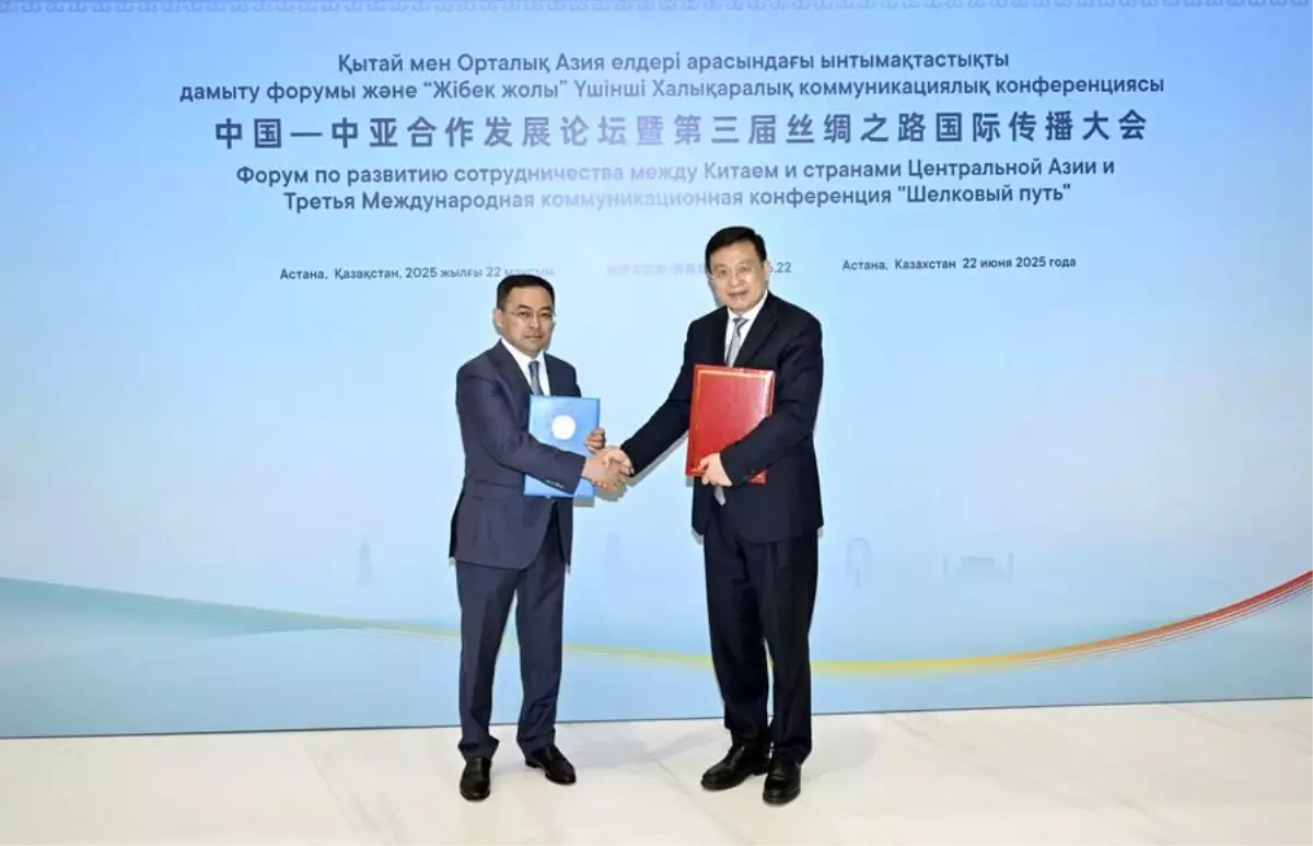 Xinhua ve Kazakistan\'dan İşbirliği Anlaşması