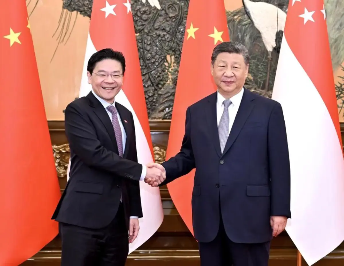 Xi Jinping ve Lawrence Wong Görüştü