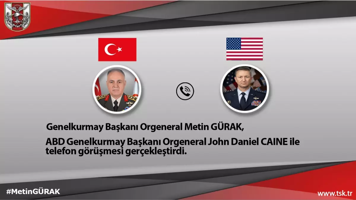 TSK ve ABD Genelkurmay Başkanları Görüştü