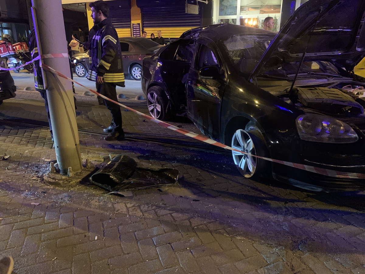 Alkol Tesiriyle Kaza: İki Yaralı