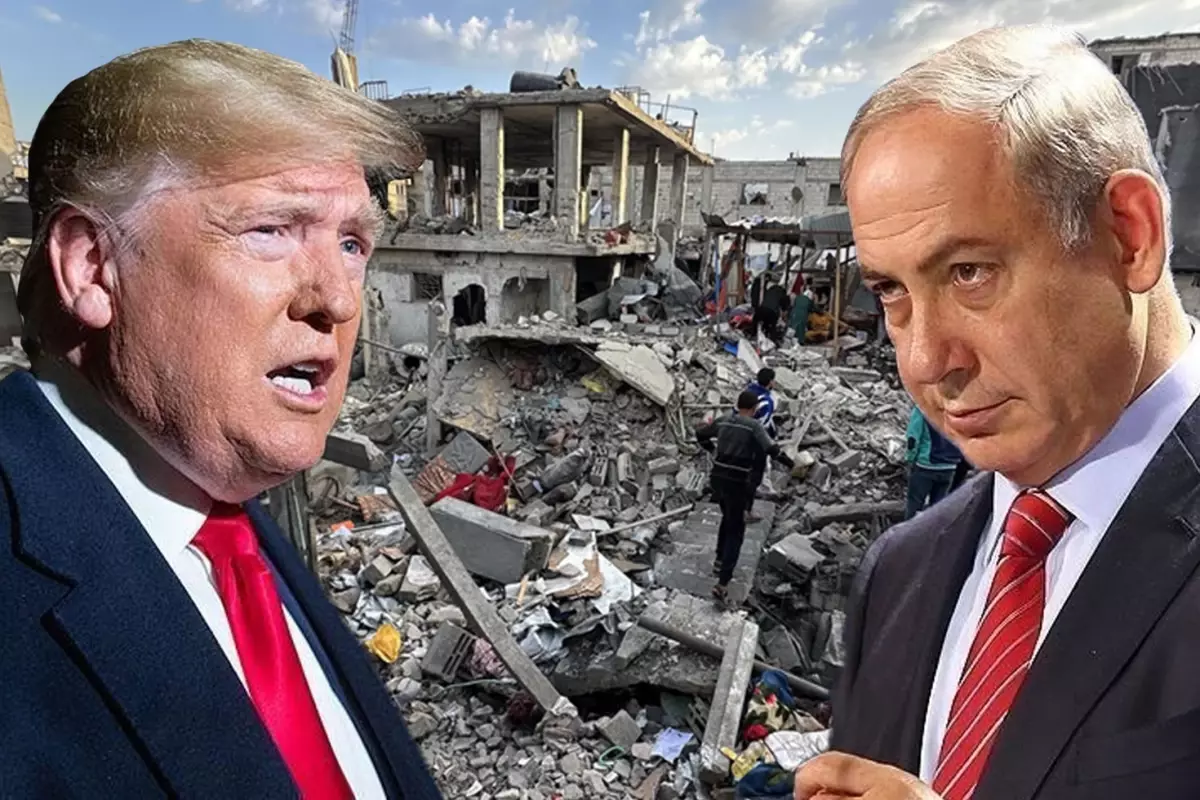 Trump ile Netanyahu\'nun \'\'İsrail işgaline dayalı iki devletli çözüm\'\' üzerinde anlaştığı iddiası