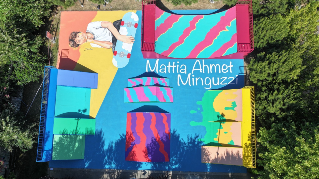 Ataşehir'de duygu dolu anlar Mattia Ahmet Minguzzi Kaykay Parkı açıldı