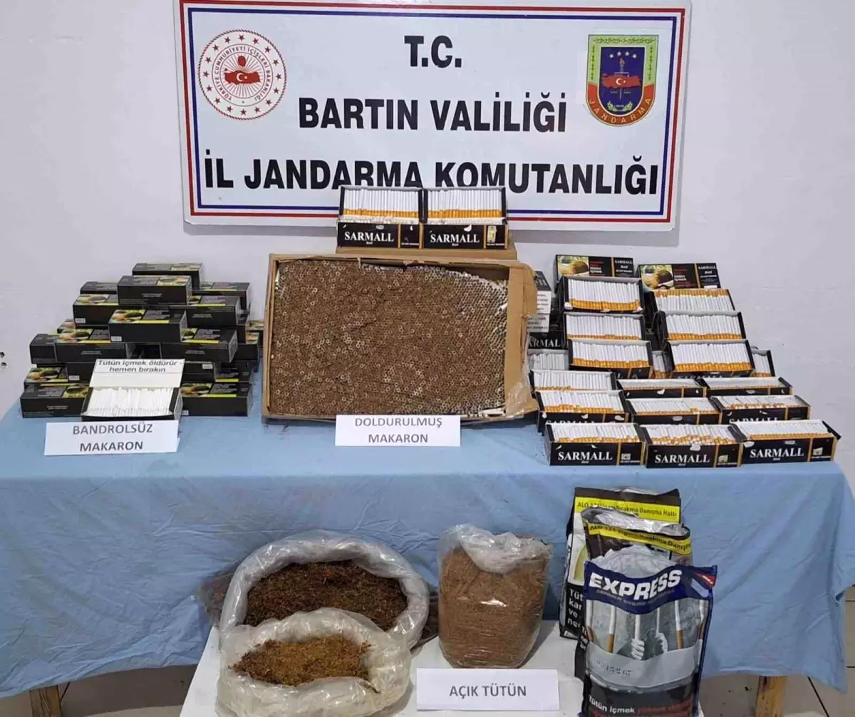 Bartın\'da Makaron ve Tütün Baskını