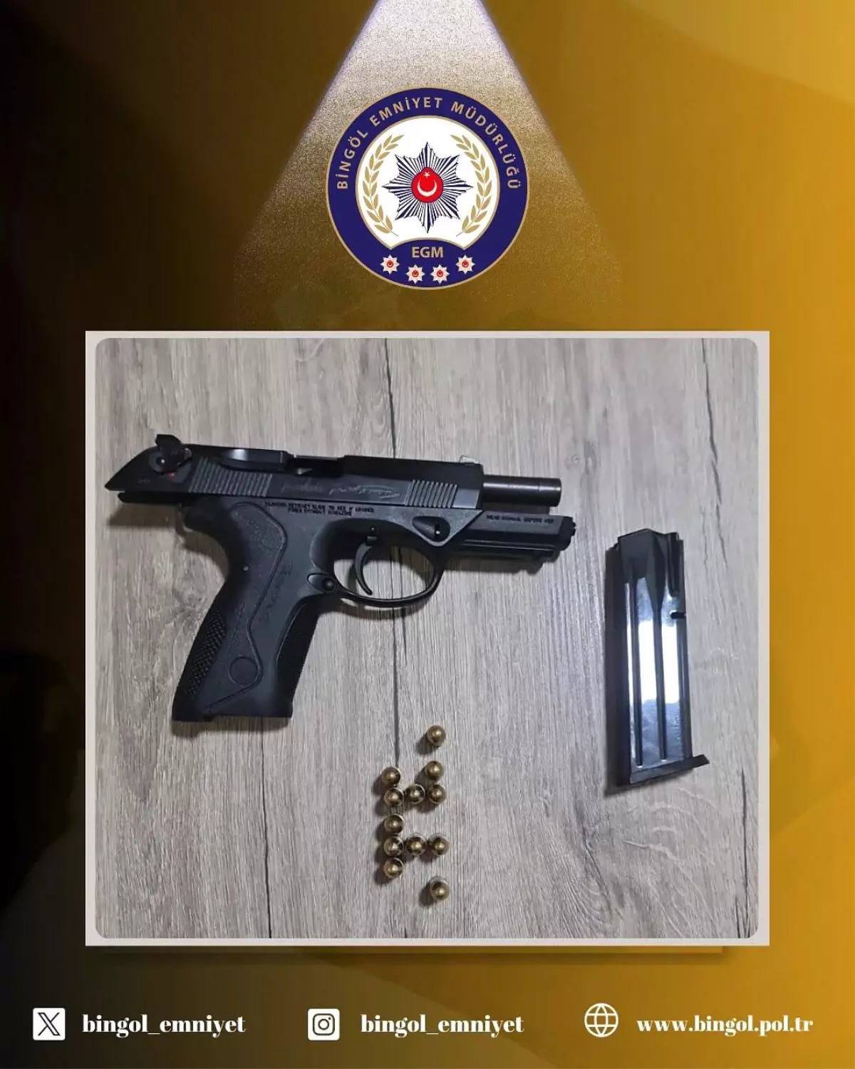 Bingöl\'de Ruhsatsız Silah Ele Geçirildi