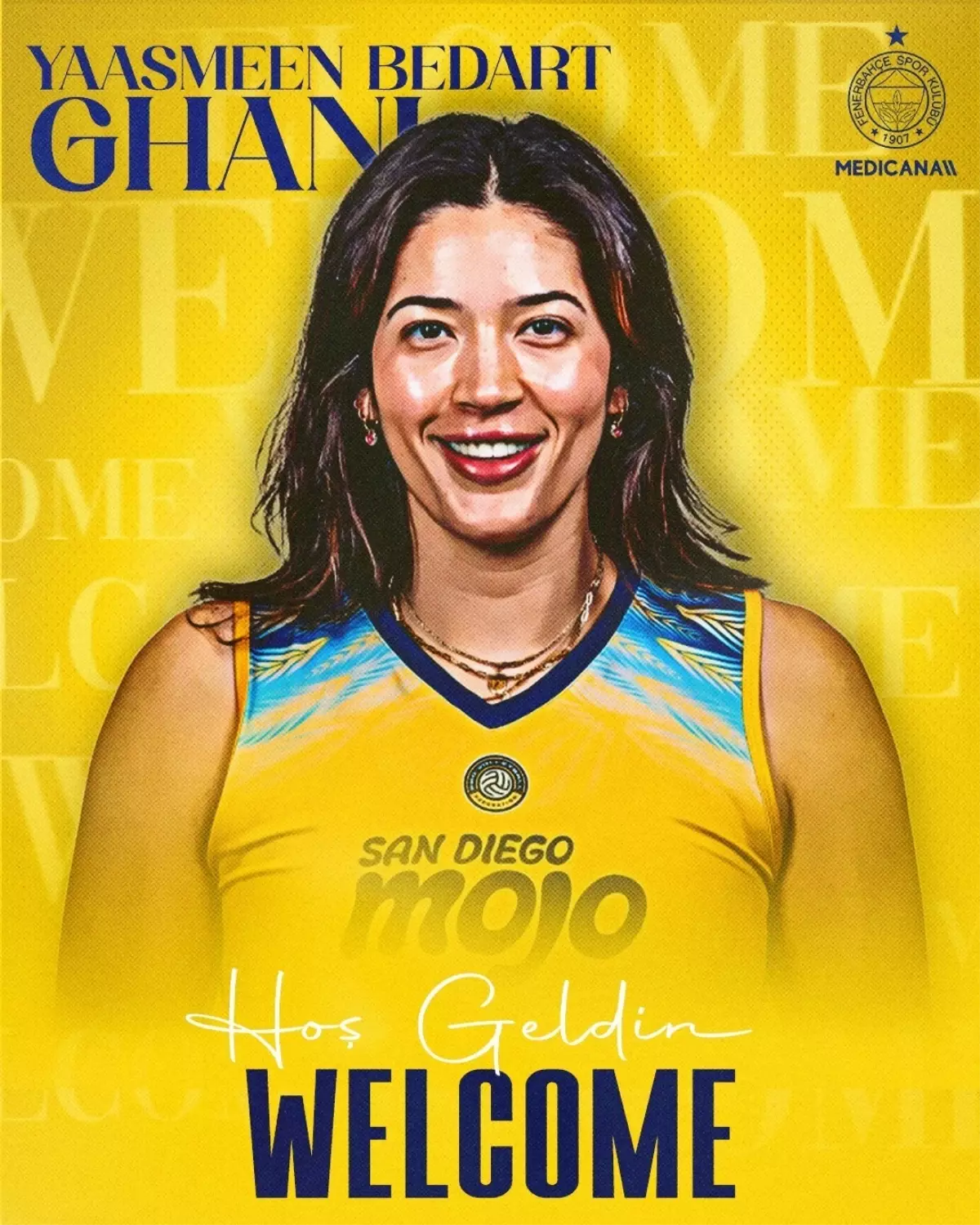 Fenerbahçe\'ye Yeni Voleybolcu: Yaasmeen Bedart-Ghani