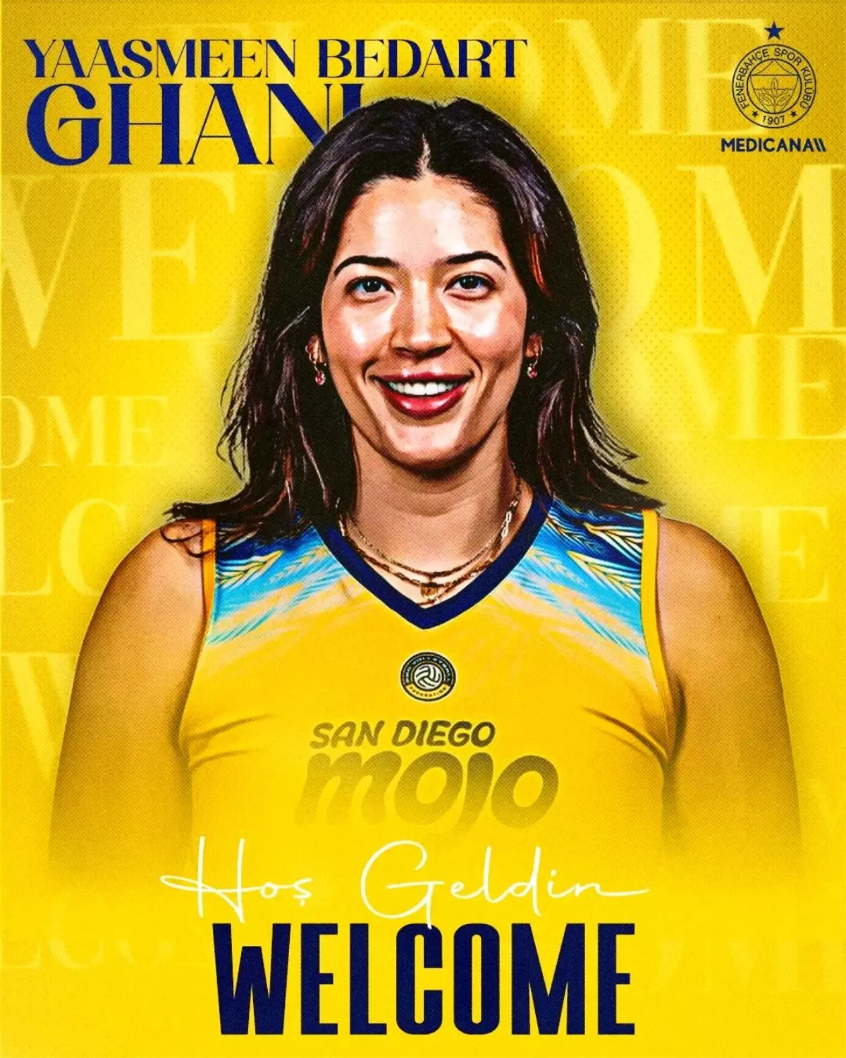 Fenerbahçe Kadın Voleybol Takımı Yaasmeen Bedart-Ghani\'yi Transfer Etti