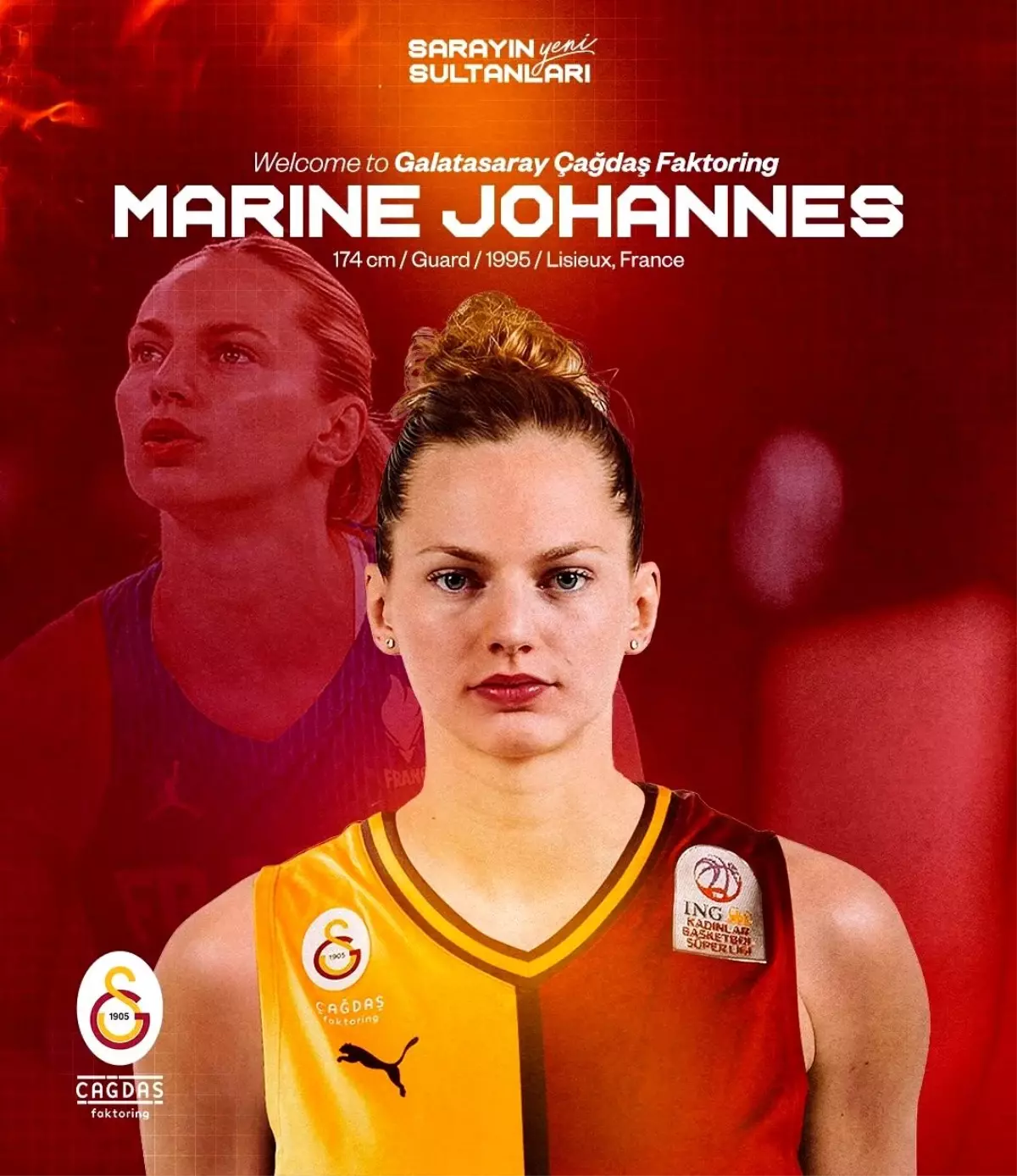 Galatasaray Kadın Basketbolu\'na Marine Johannes