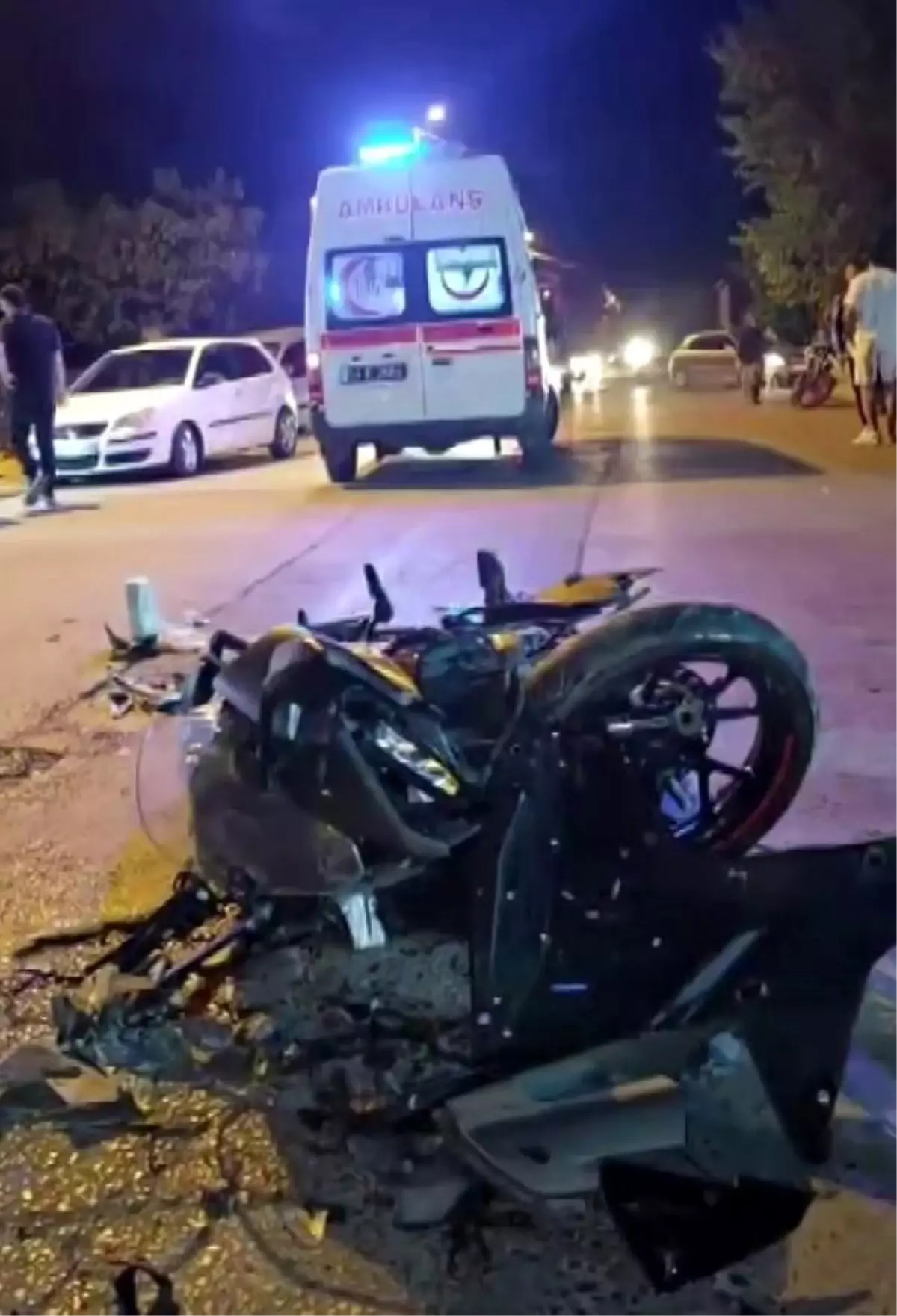 Akyazı\'da Motosiklet Kazası