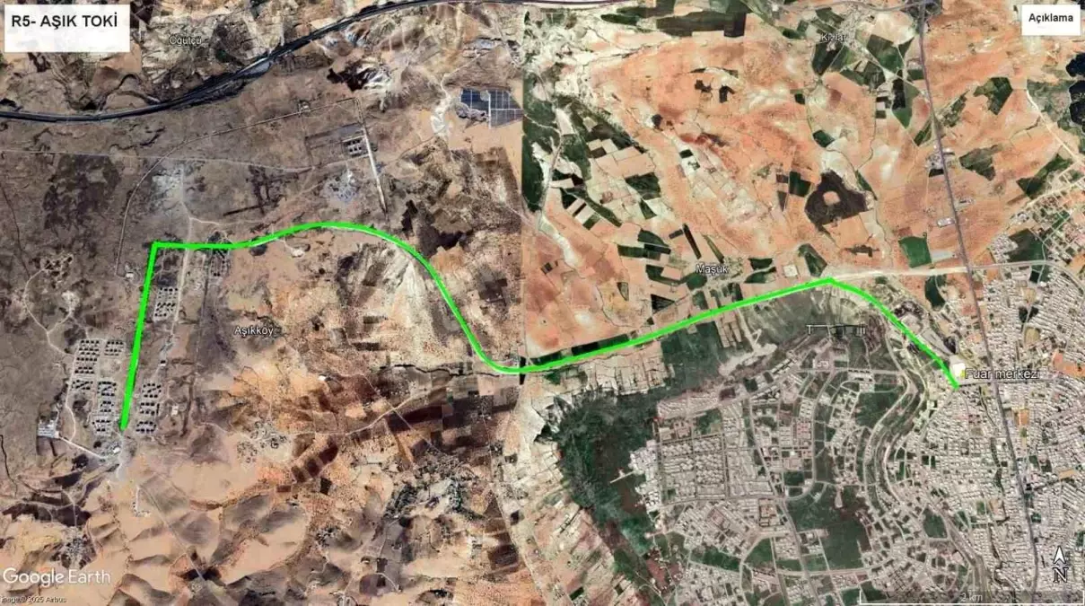 Şanlıurfa\'da Aşık TOKİ Konutları için Yeni Ulaşım Hattı Hayata Geçiyor