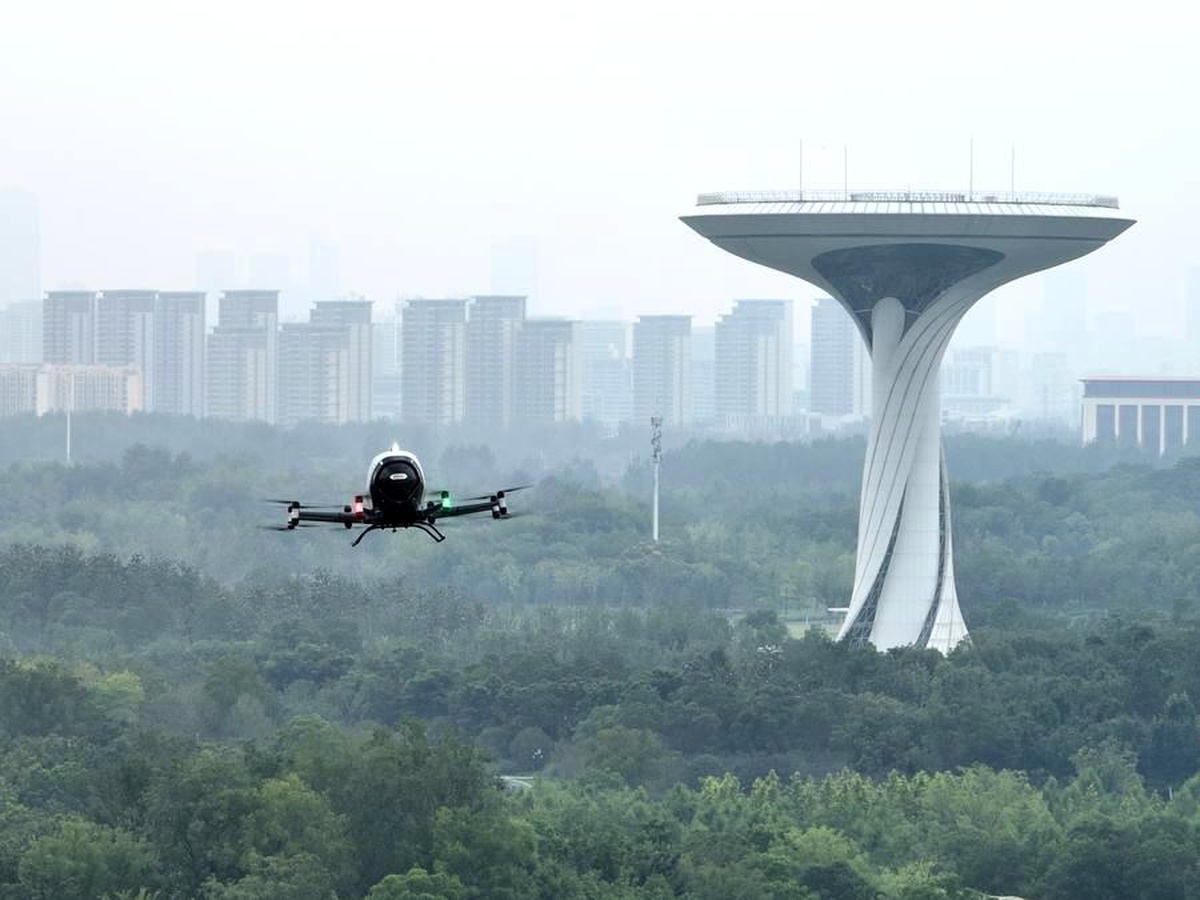 Hefei\'de Hava Taksi ve Drone Hizmetleri Başladı