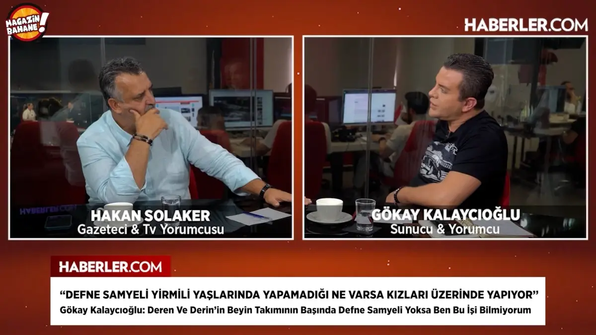 Magazin Bahane programında Defne Samyeli ve kızı Derin Talu\'nun açıklamaları gündem oldu