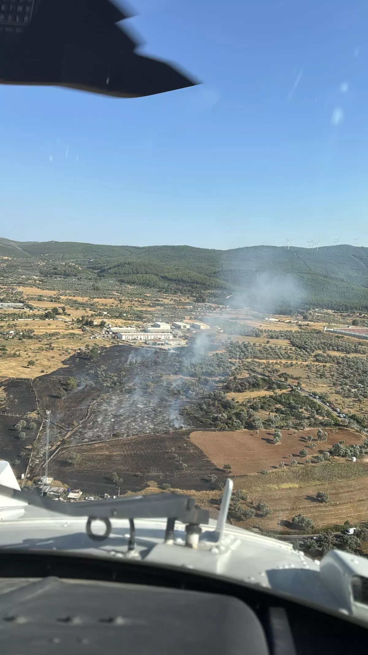 Bodrum\'da Tarım Arazisinde Yangın