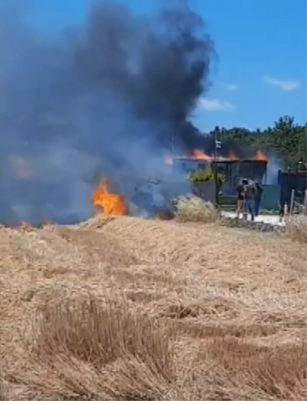 Silivri\'de Yangın Kısa Sürede Söndürüldü