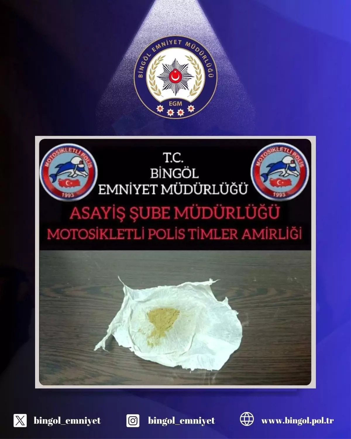 Bingöl\'de Uyuşturucu Yakalandı