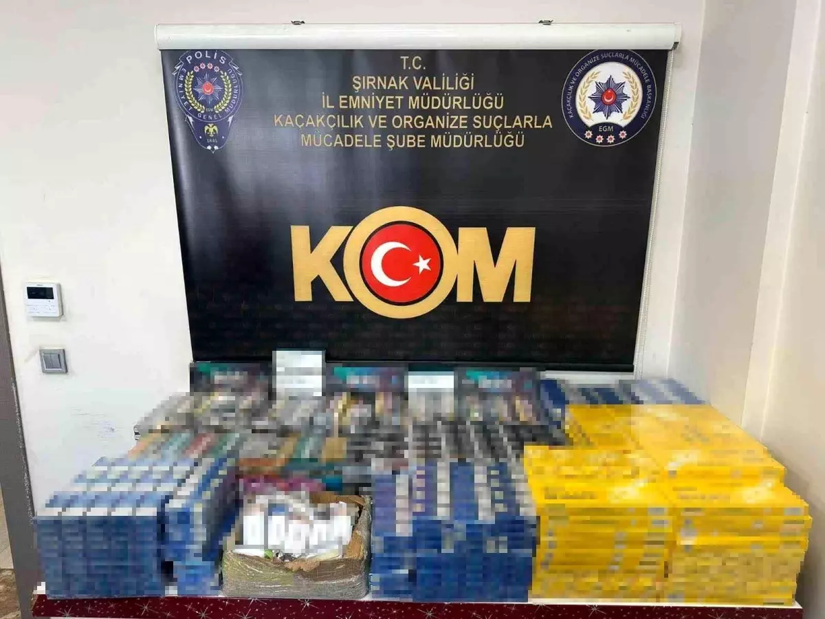Şırnak\'ta Uyuşturucu ve Kaçakçılık Operasyonu