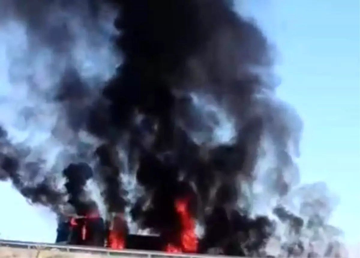 Malatya\'da Tır Yangını