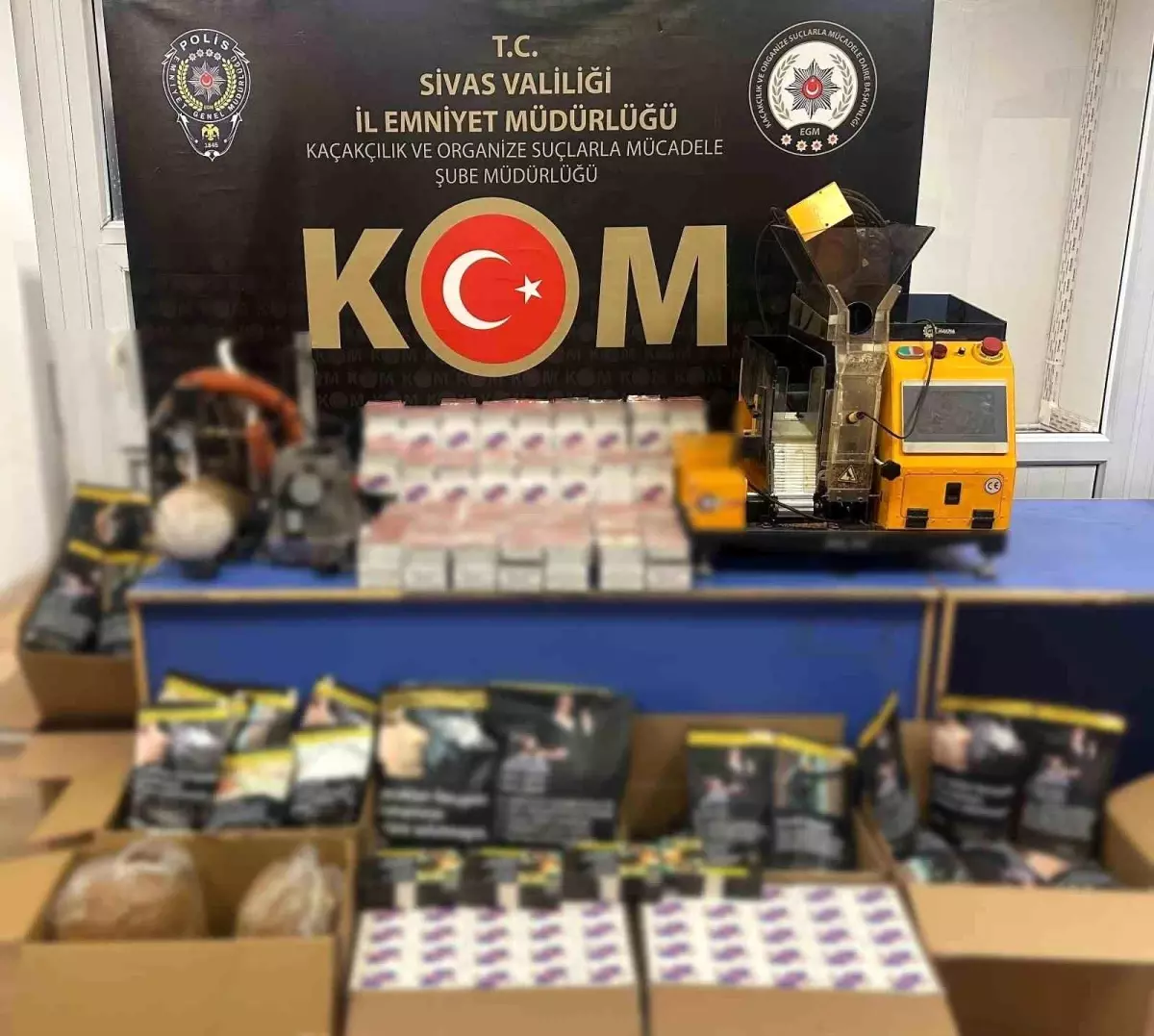Sivas\'ta Tütün Kaçakçılığı Operasyonu