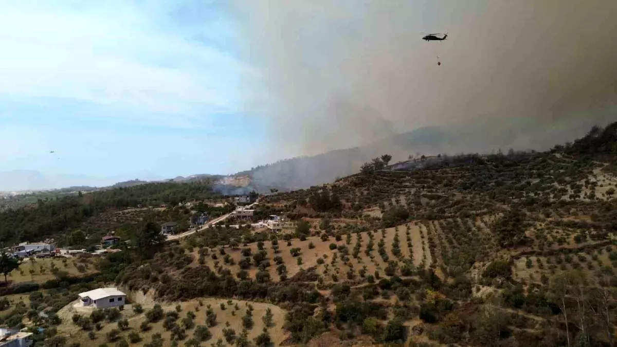 Hatay\'da Yangın Kontrol Altına Alınmaya Çalışıyor