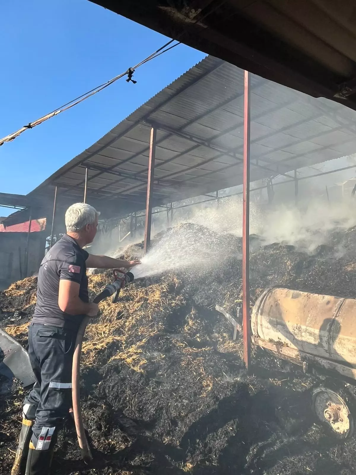 Kozan\'da Ahır Yangını: 5 İnek Hayatını Kaybetti