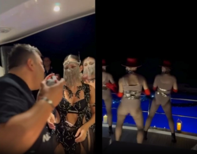 Aras Kargo'nun sahibi, mahkeme kararını dansöz oynatarak kutladı