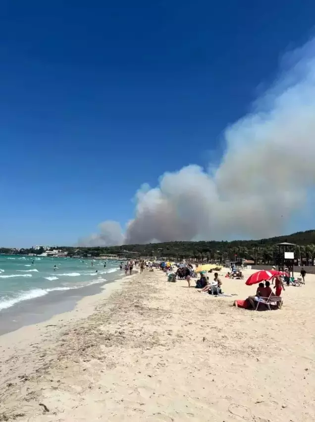 Çeşme'de zamanla yarış! Alevler evlere ulaştı