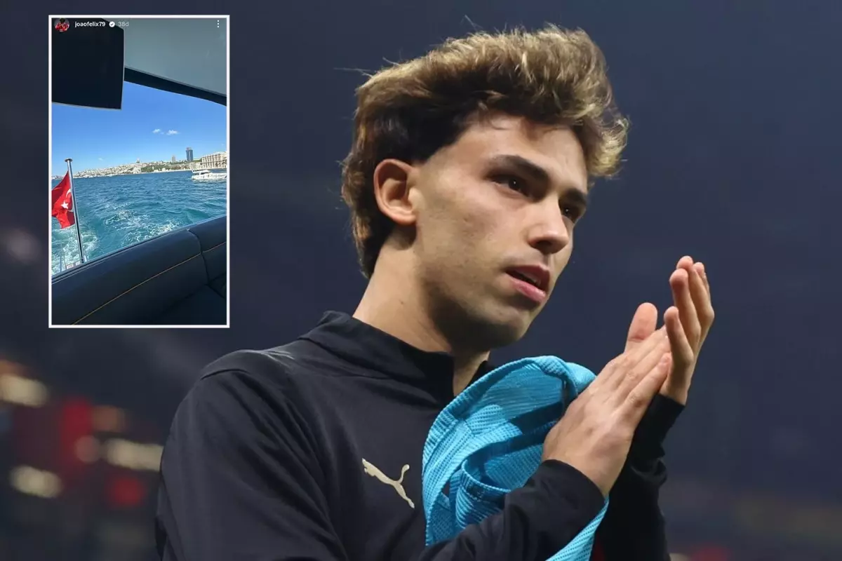 İsmi Galatasaray ile anılan Joao Felix\'ten İstanbul\'da sürpriz paylaşım