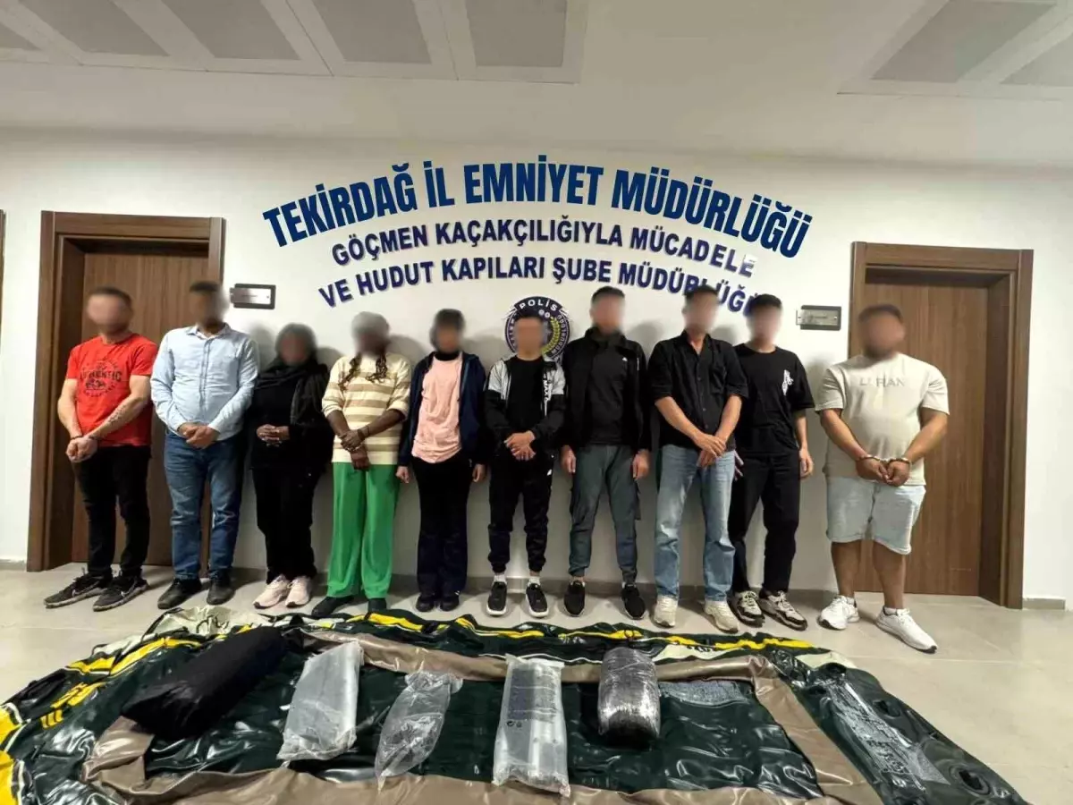Tekirdağ\'da Göçmen Kaçakçılığı Operasyonu