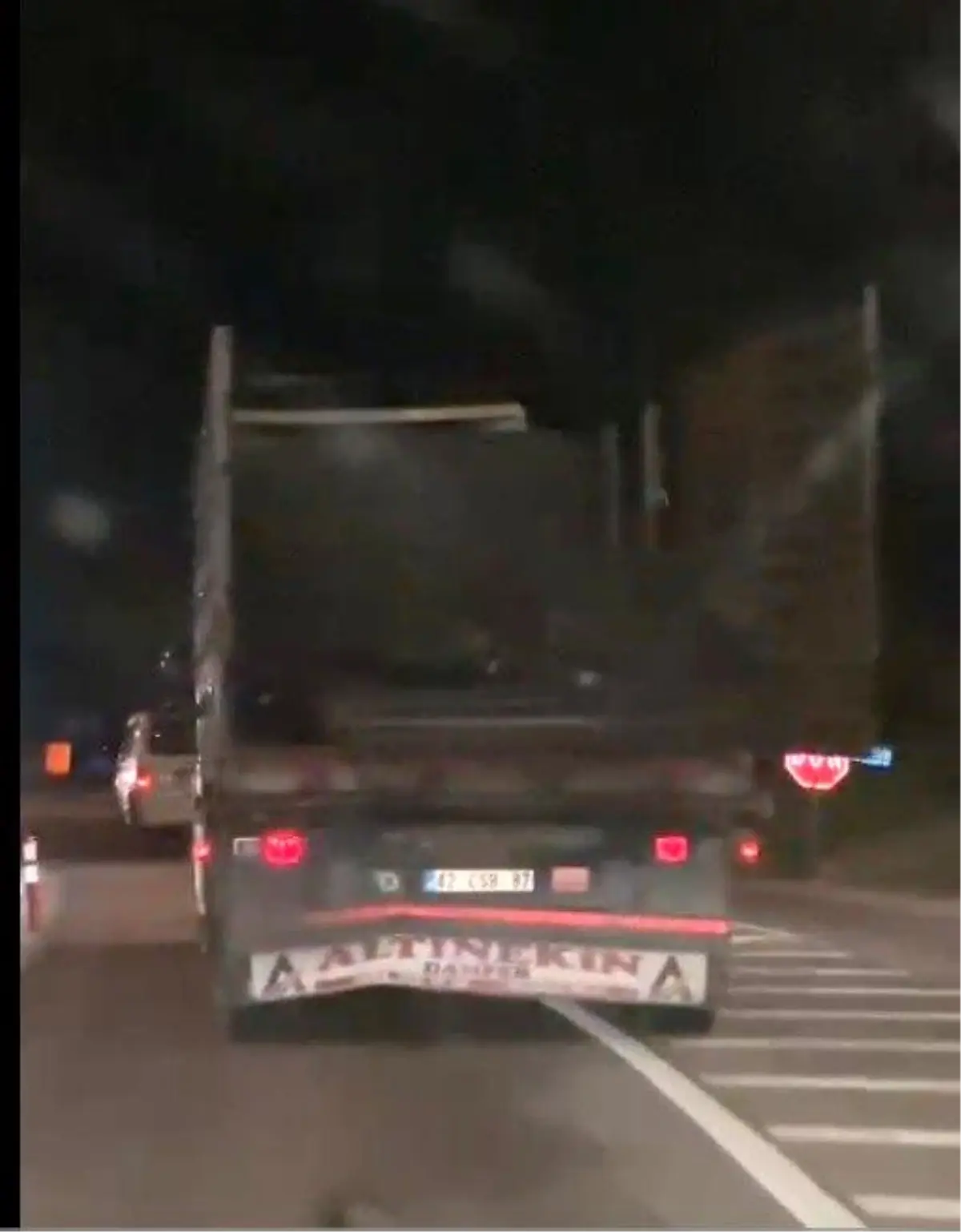 Açık Damperli Kamyona Ceza