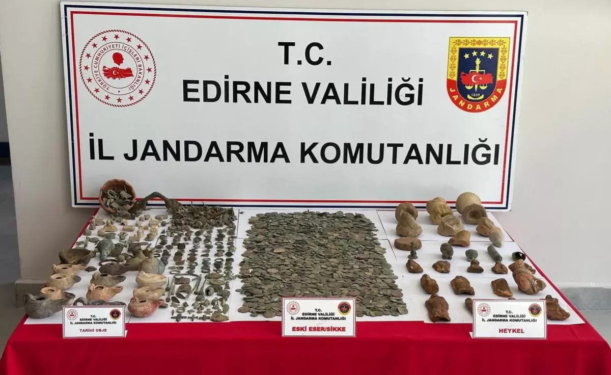 Keşan\'da Tarihi Eser Operasyonu