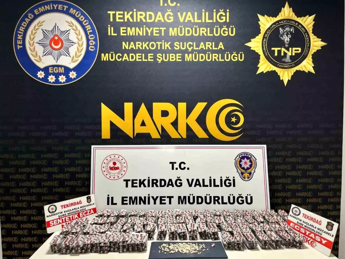 Tekirdağ\'da 900 Bin TL\'lik Uyuşturucu Operasyonu