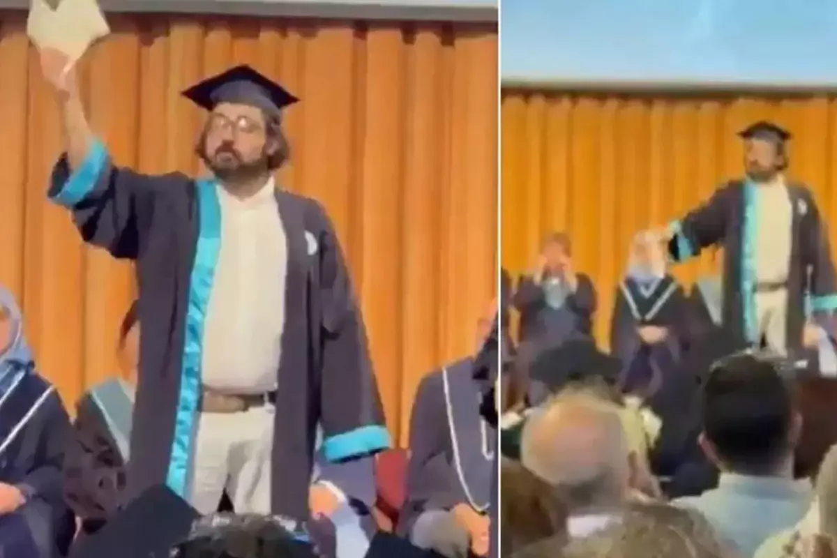 Mezuniyet töreninde diploma yırtan Doruk Dörücü serbest bırakıldı