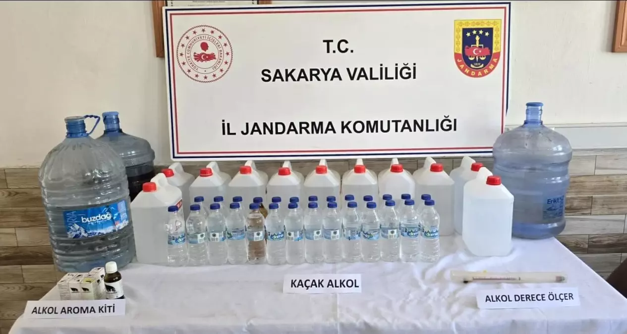 Sakarya\'da Kaçak İçki Üretimi Operasyonu