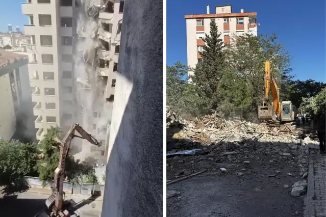 İstanbul Maltepe'de Korkutan Olay: 11 Katlı Bina Yıkım Sırasında Çöktü