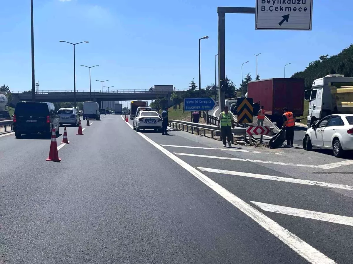 TEM Otoyolu\'nda motosiklet kazası: 1 ölü