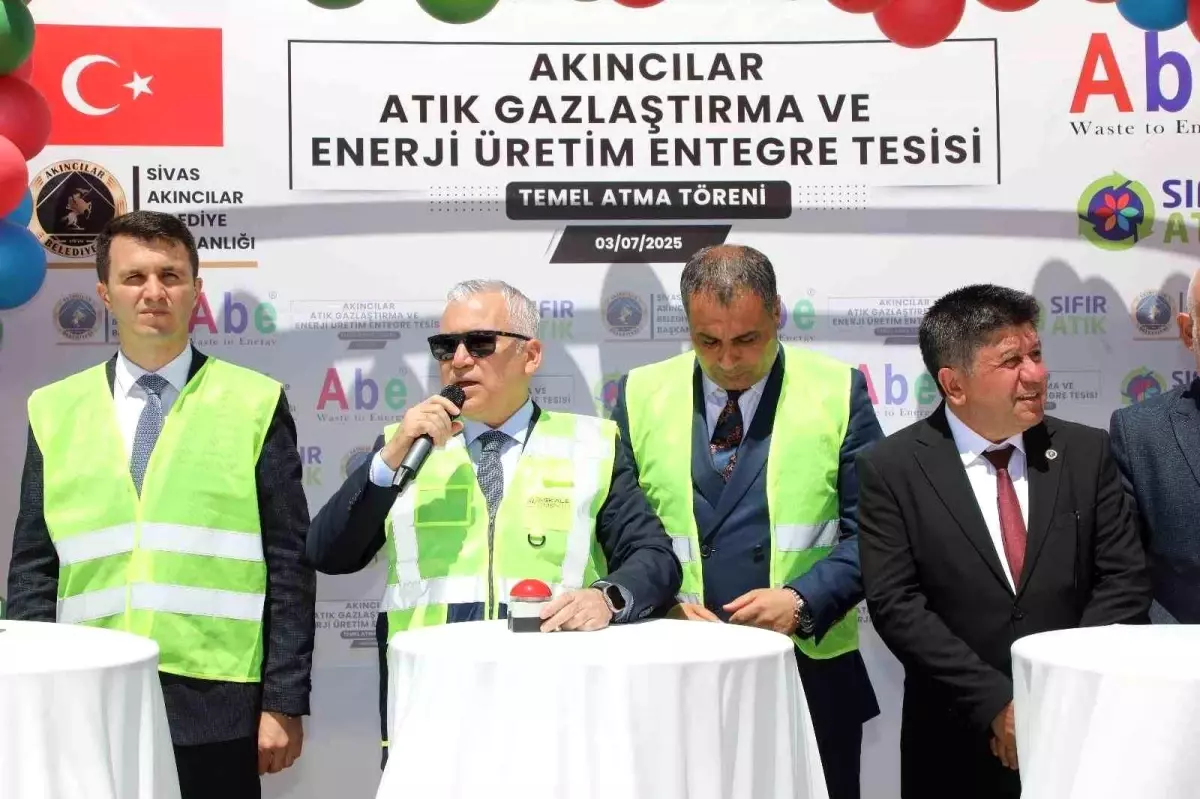 Sivas\'ta Türkiye\'nin İlk Atık Gazlaştırma ve Enerji Üretim Tesisi Temeli Atıldı