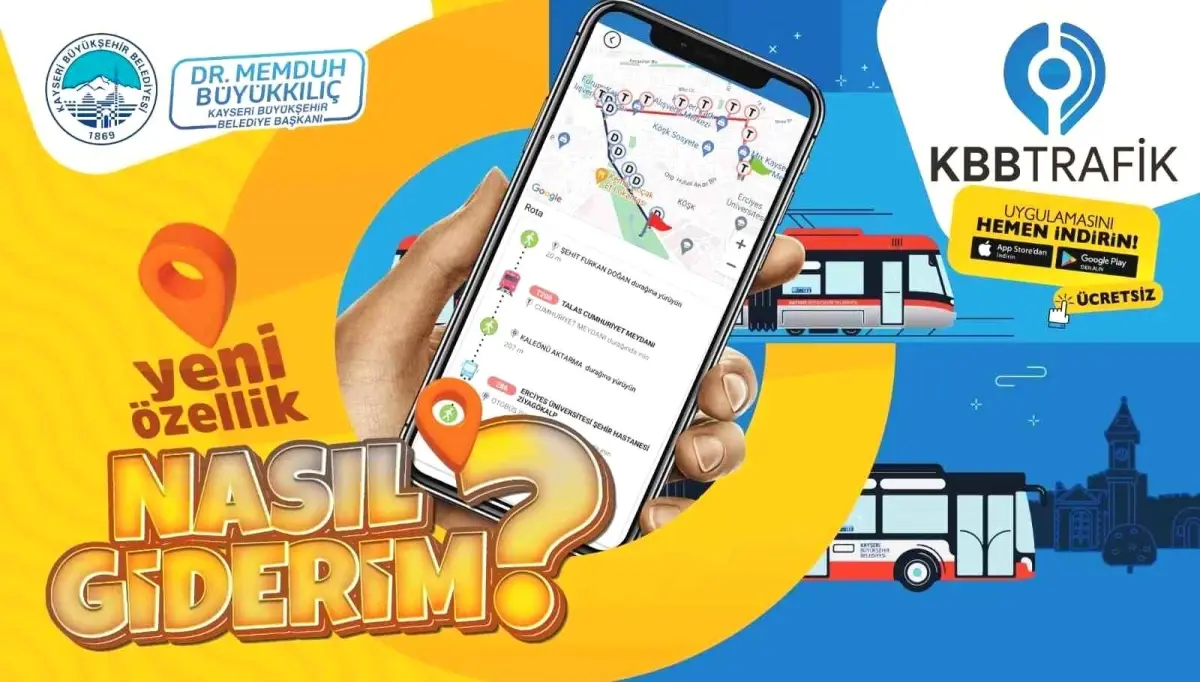 Kayseri\'den Dijital Ulaşım Atılımı: KBB Trafik Uygulaması