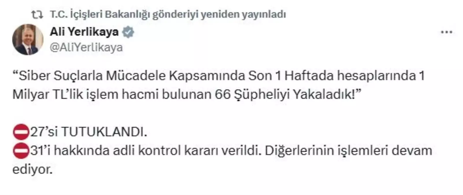 Siber Suç Operasyonu: 66 Şüpheli Yakalandı