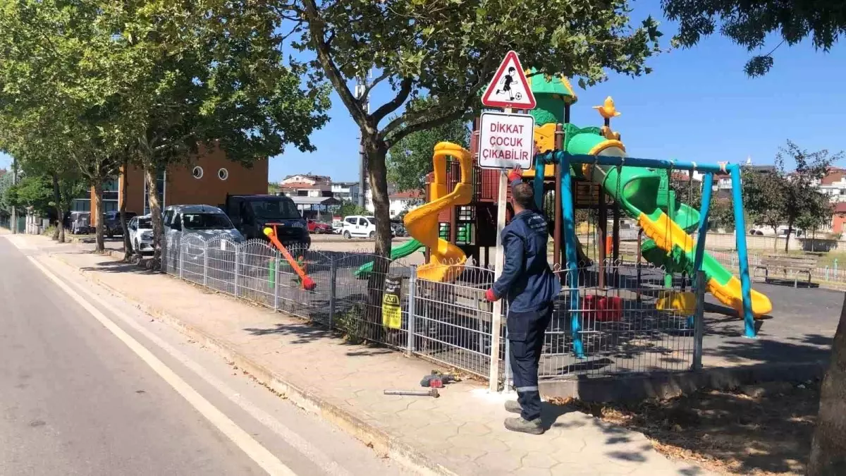 Başiskele\'de Çocuk Oyun Parkları İçin Güvenlik Önlemleri Artırıldı