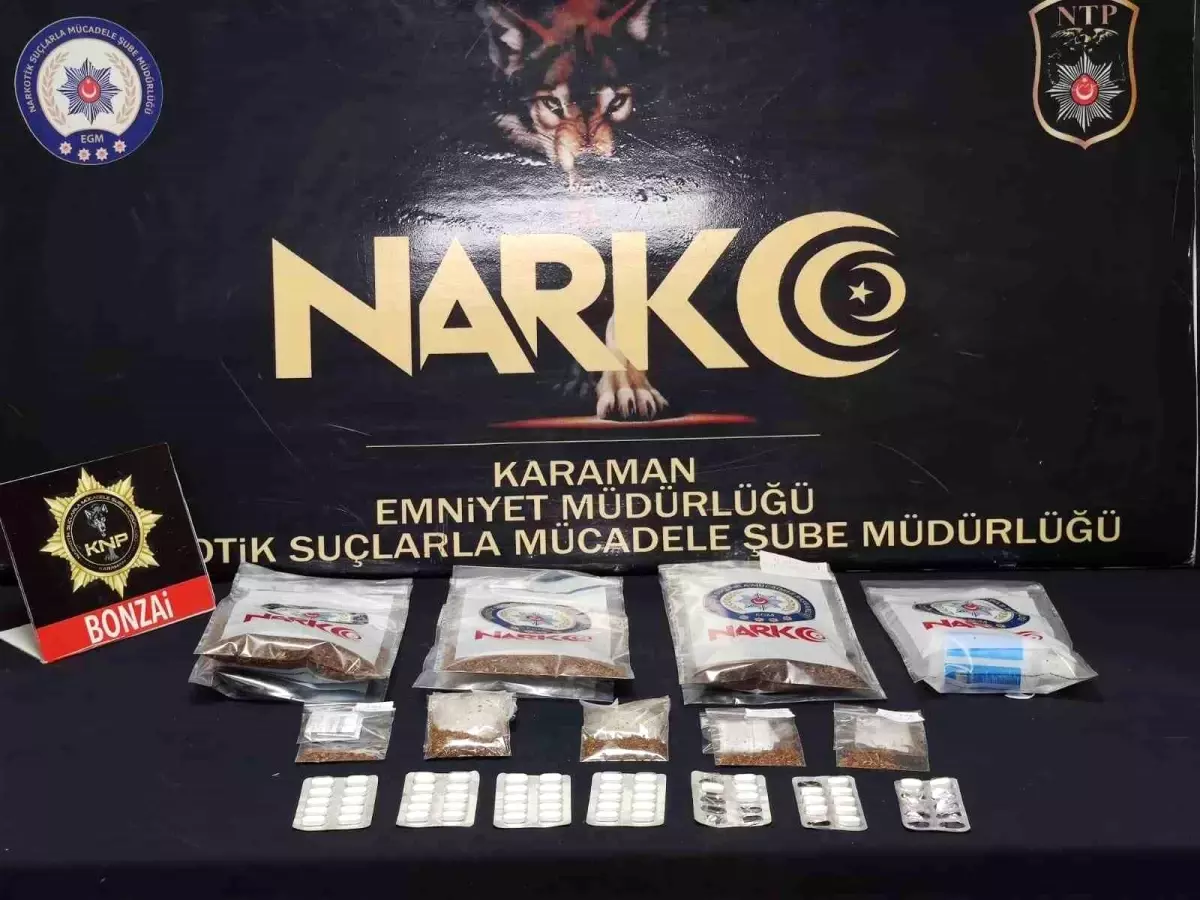Karaman\'da Uyuşturucu ve Silah Ele Geçirildi