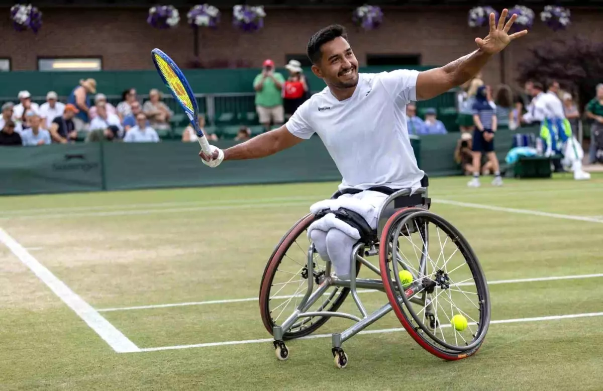 Ahmet Kaplan Wimbledon\'da Yarı Finale Yükseldi