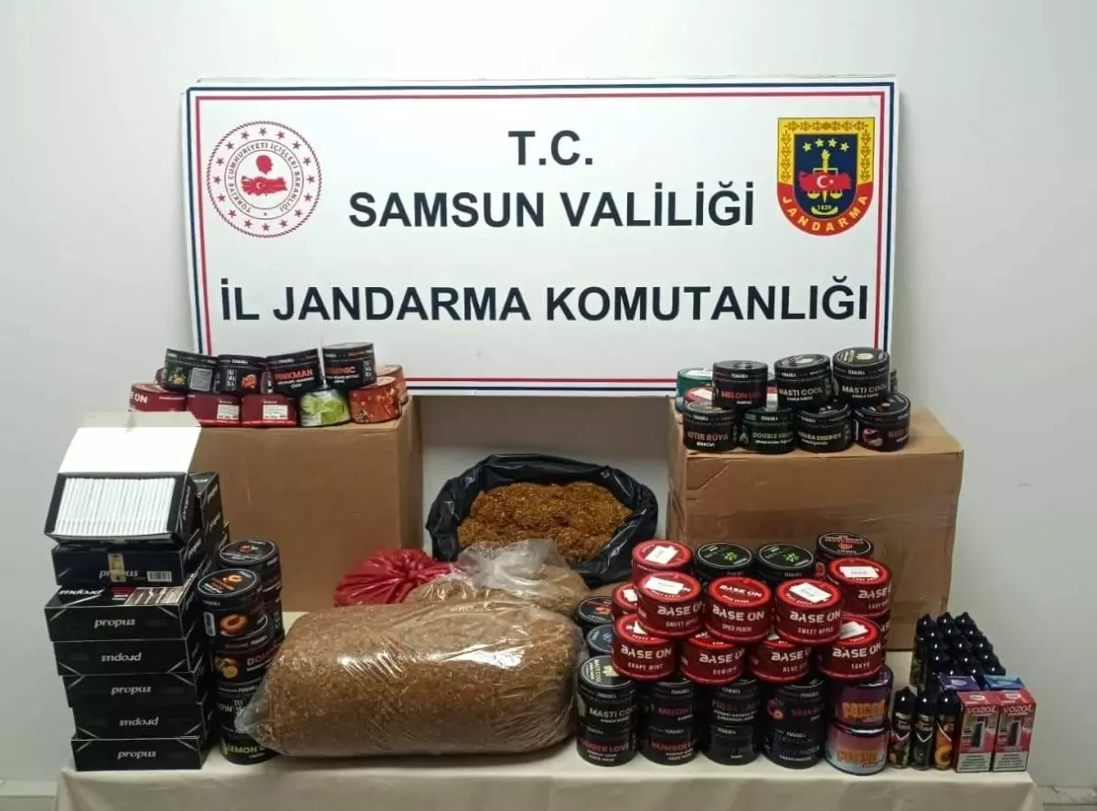 Samsun\'da Kaçak Tütün Operasyonu