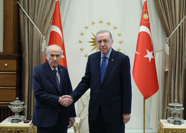 Ankara'da sürpriz görüşme! Cumhurbaşkanı Erdoğan, Bahçeli'yi kabul etti