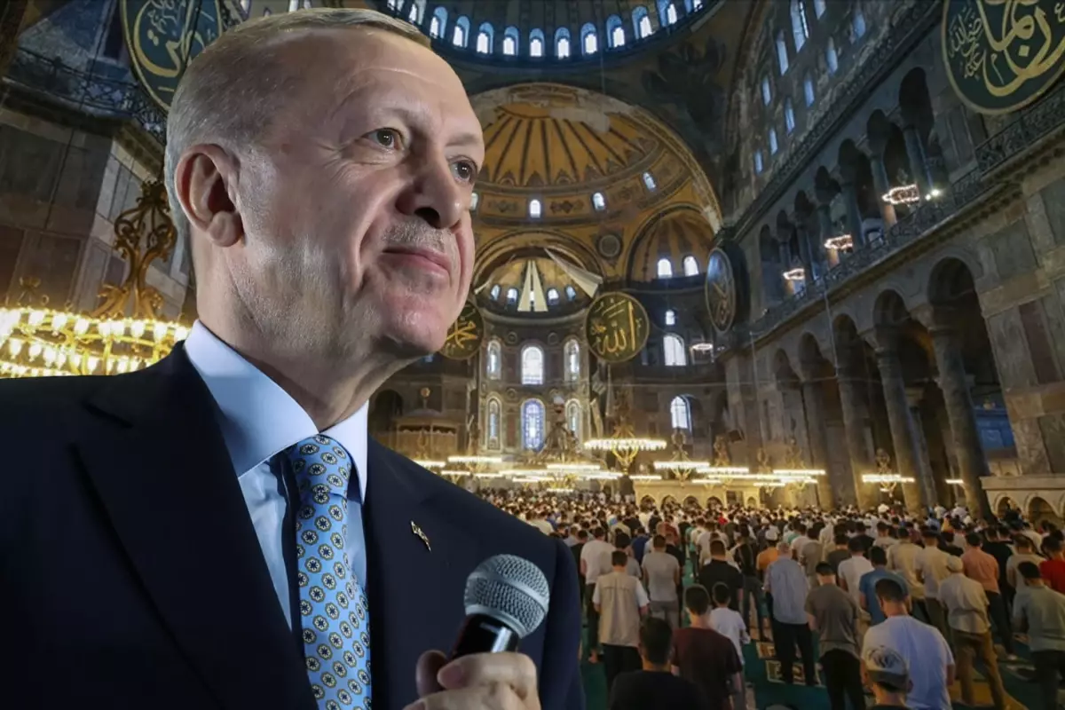 Cumhurbaşkanı Erdoğan\'dan Ayasofya mesajı: Ebediyen özgür kalacak