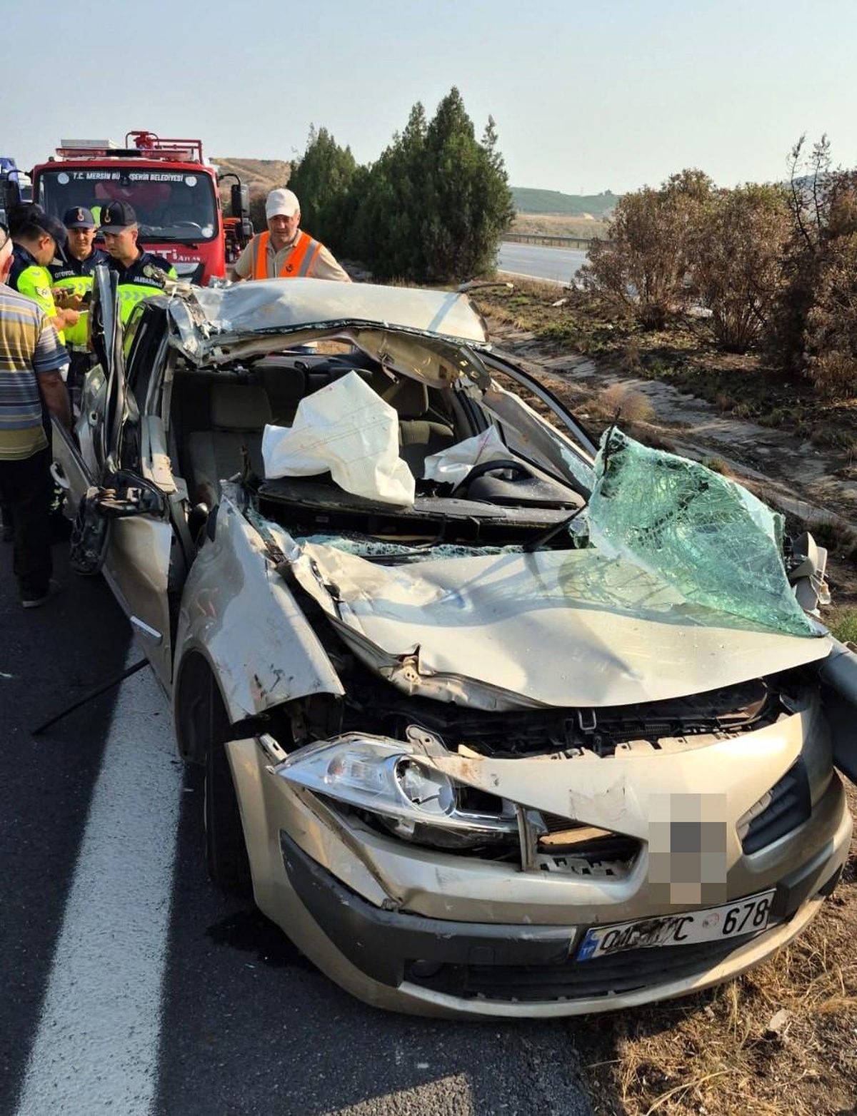 Mersin-Adana Otoyolunda Kaza: 2 Yaralı