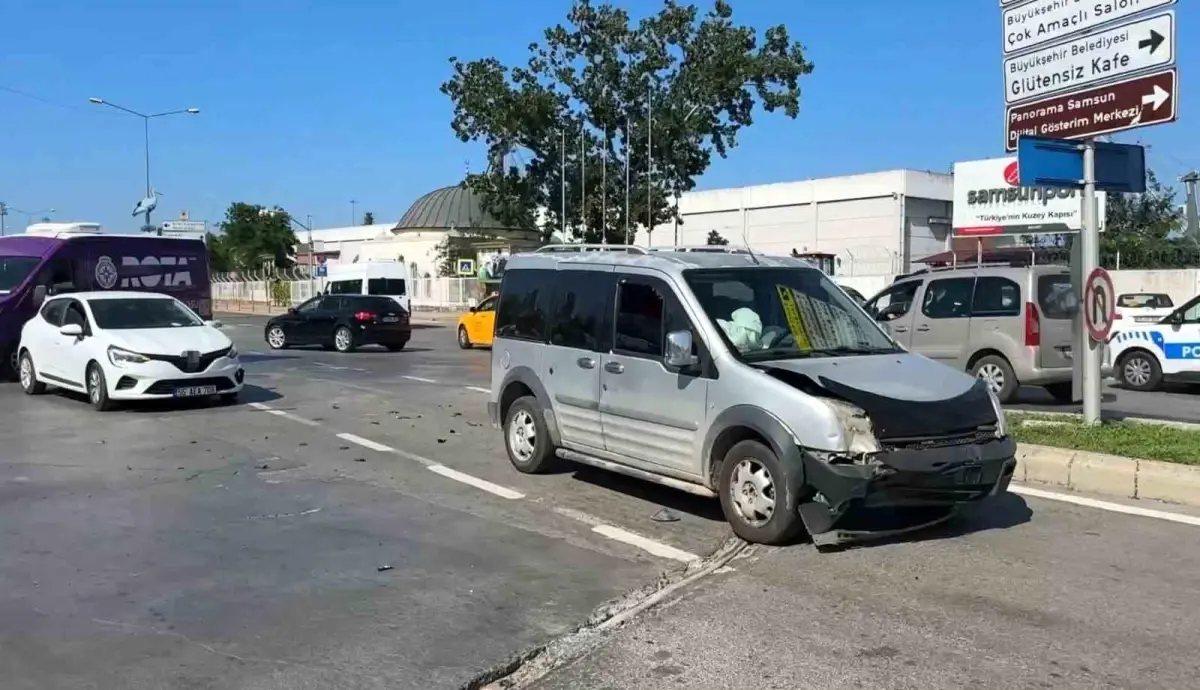 Samsun\'da Trafik Kazası: 1 Yaralı