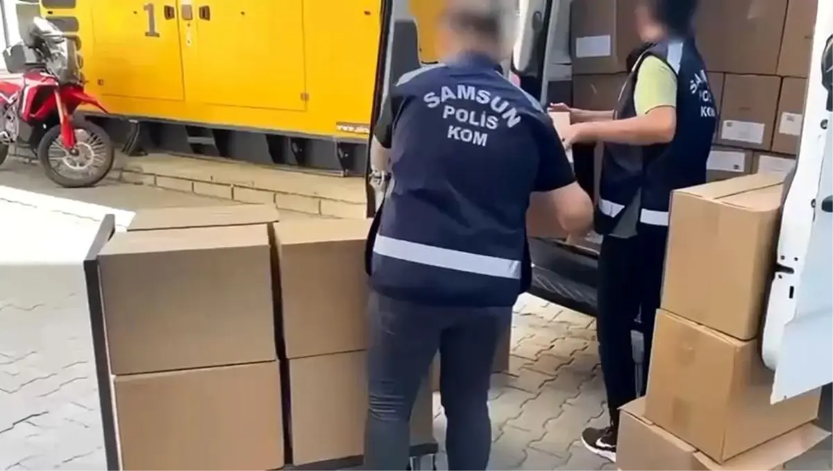 Samsun\'da 1.6 Milyon Kaçak Makaron Ele Geçirildi