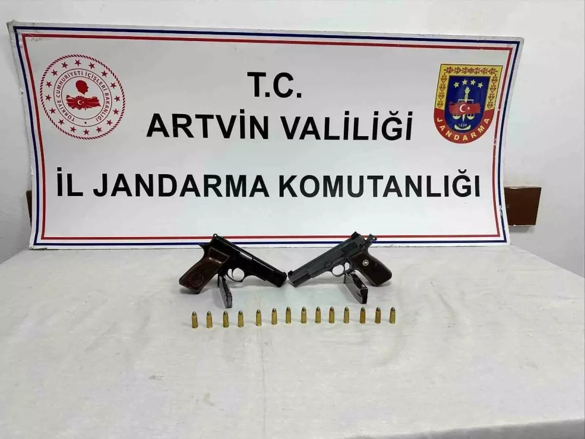 Artvin\'de Silah Ele Geçirildi