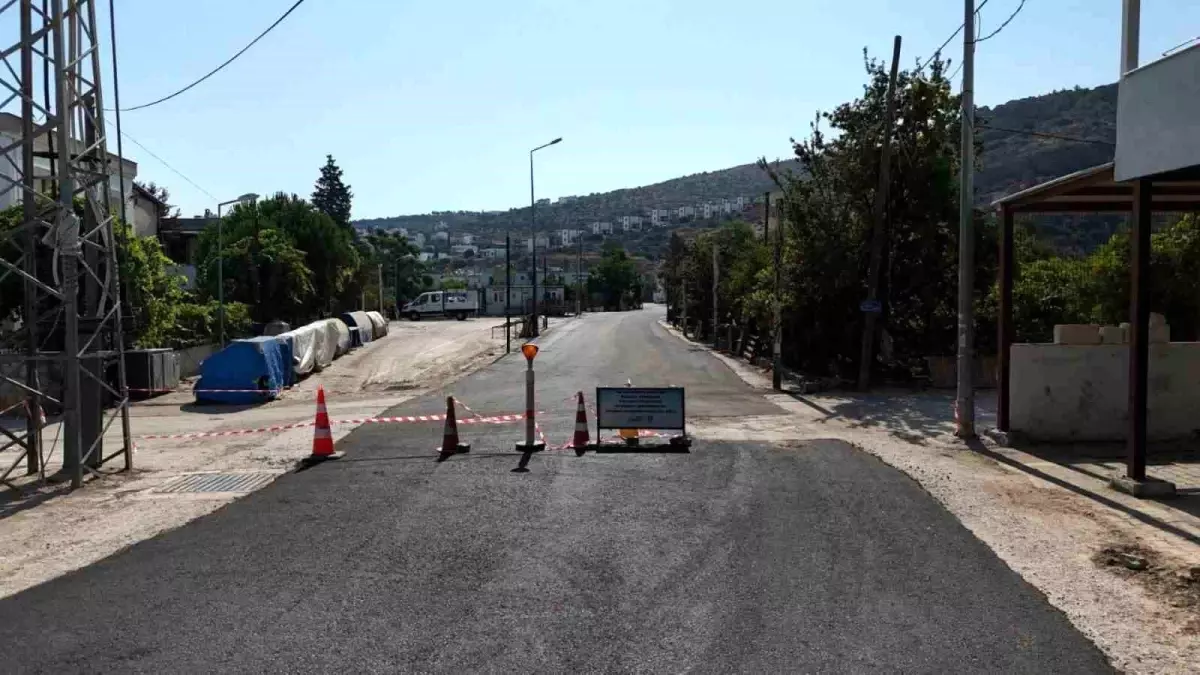 Bodrum\'da Asfalt Çalışmaları Devam Ediyor